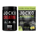 Jocko Fuel Hydrate Electrolyte Lemon Lime (16 Packets) + Creatine Monohydrate Powder 90 Servings