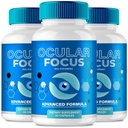 Ocular Focus Vision Support, Official Ocular Focus Eye Health Supplement Capsules - Extra Strength All Natural OcularFocus for Visual Wellness & Crystal Clear Vision, Eye Pills Reviews (3 Pack)