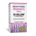 Natural Factors Ultimate Probiotic Women's Ultra 55 Billion - 9 Gastric-Resistant Strains - Intestinal, Digestive Health & Immune Support Supplement - 55 Billion CFU - 30 Vegetarian Capsules