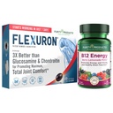 Purity Products Flexuron Joint Formula + B-12 Energy Melt Flexuron (Krill Oil, Low Molecular Weight Hyaluronic Acid, Astaxanthin) - B12 Energy Melt (Methylcobalamin B12, Vitamin D3, Biotin +More)