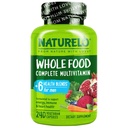 NATURELO Mens Multivitamins - One Daily Multivitamin for Men with Vitamins, Minerals & Organic Whole Foods, Boost Energy & Health, Non-GMO, 240 Vegetarian Capsules