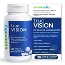 NatureCity True-Vision Eye Health Supplement - Plant-Based Lutein and Zeaxanthin with High Potency Saffron 20mg - Blue Light Protection, Support Central and Night Vision (30 Veggie Capsules)