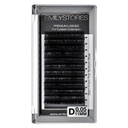 0.05mm Thickness D Curl 11mm Length Lashes Silk Mink Eyelashes For Eyelash Extensions Single Size One Tray