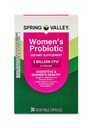 Spring Valley Extra Strength Probiotic Vegetable Capsules for Digestive Health (Women's - 30 Count)