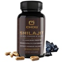 CHOQ® Shilajit - Over 50% Fulvic Acid, 500 mg Vegan Capsules, Energy, Brain, Focus, Collagen, Hormones, Mitochondrial Function, Urolithin A, Lab-Tested