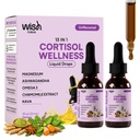 Cortisol Wellness Liquid Drops –Cortisol Control & Detox Support| High Cortisol Supplement for Women| Kava, Saffron, Lemon Balm | 2-Pack, 30ml