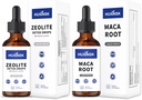 Zeolite & Maca Root Liquid Drops Bundle for Energy Support & Vitality | Supports Natural Energy & Wellness Balance: This bundle combines liquid Clinoptilolite Zeolite with Maca root extract. Zeolit