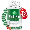 Whole Food Multivitamin for Men and Women Complete Daily Superfood Vitamins Plus Minerals Digestive Enzymes, Probiotics and Omegas. Plant Based Multi Vitamin, Non GMO (1)