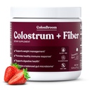 ColonBroom Colostrum + Psyllium Fiber, Strawberry, GLP-1 Friendly, 30 Serv