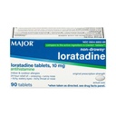 MAJOR Loratadine 10mg Antihistamine Tablets, Allergy Medicine, 90 Count
