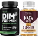 SMNutrition Maca Root Gummies & 300mg DIM Supplement for Men for Testosterone and Performance Support | Invigorating Maca Gummies Complex (30 Servings) with DIM Complex for Men (60 Servings)
