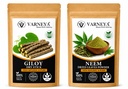 Raw Herbal Ingredients Combo | Organic Giloy & Neem Leaves | Chemical-Free