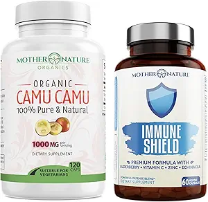 Mother Nature Organics Superfoods for Organic Living Immunity Duo