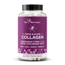 Move & Glow Collagen Pills for Women & Men - Vegetarian Multi-Collagen (Type I-V-X) with 9 Plant-based Superfoods for Skin Health & Joint Support - Biotin, Vitamin C, Vitamin E, 60 Vegetarian Capsules