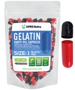 XPRS Nutra Size 1 Empty Capsules - 100 Count Colored Empty Gelatin Capsules - Pill DIY Supplement Capsule Filling - Fillable Color Gel Caps Pills for Do It Yourself Supplements (Black/Red)