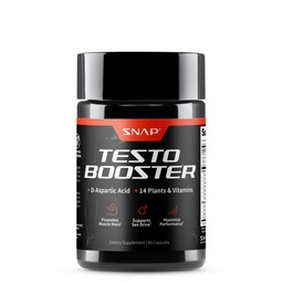 Snap Supplements Testosterone Booster for Men - Promotes Muscle Growth, Booster for Men, Enhancing Natural Energy, Stamina and Strength, 60 Capsules