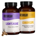 FreshCap Mushrooms Performance Bundle (Lion's Mane Capsules and Cordyceps Capsules)