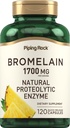 Piping Rock Bromelain Supplement | 1700 mg | 120 Capsules | Pineapple Enzyme | Non-GMO, Gluten Free