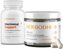 Meno & Hormonal Support Supplements - Menopause Hormonal Balance for Women (60 Caps) & Hormone Balance Supplement for Women, PMS Support Supplement (60 Caps), 2 Items