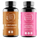 Happy Healthy Hippie Vaginal Probiotics for Women & Be Grounded Stress Relief