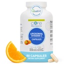 Core Med Science Liposomal Vitamin C 1000mg, 60 Capsules - Non-GMO Natural Liposomal Vitamin C Supplement that Promotes Healthy Skin - Immune System Booster for Adults, Supports Collagen Formation