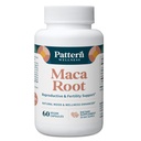 Pattern Wellness Maca Root Extract 20:1-500mg Per Serving – for Men & Women – Tri-Color Black/Red/Yellow Blend – 60 Vegan, Non-GMO Capsules