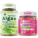 LILICARE Bundle: Vegan Omega 3 Supplement Gummies & Inositol Gummies Ideal 40:1 Ratio Myo & D-Chiro Inositol
