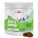 Milk Thistle for Dogs 90 Soft Chews - Liver, Kidney Detox & Hepatic | With Milk Thistle Silymarin, Choline & L-Arginine. Supports liver detox, kidney health & hepatic function with EPA & DHA.