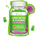 Milk Thistle Gummies for Adults. Liver Cleanse Detox Repair Gummies, Milk Thistle Extract Supplement for Liver Support Digestive Antioxidant, 60ct Apple Flavor