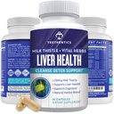 TRUTHENTICS Liver Health Supplement - Milk Thistle Liver Health Formula with Artichoke Extract, Dandelion, Turmeric, and More - Natural Detox Support for Men & Women - 60 Capsules
