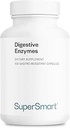 Supersmart - Digestive Enzymes (High Potency) - 15-in-1 Multi Enzymes Supplement - with Lipase, Bromelain, Amylase, Lactase, Protease, Invertase | Non-GMO & Gluten Free - 100 Delayed Release Capsules