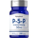 Piping Rock P5P Vitamin B6 | 50 mg | 200 Tablets | Pyridoxal 5-Phosphate Supplement | Vegetarian, Non-GMO, Gluten Free