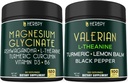Bundle 6in1 Magnesium Glycinate Supplement & 5in1 Valerian Root Supplement