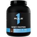 Rule 1 R1 Whey Blend, Chocolate Fudge - 5.02 lbs Powder - 24g Whey Concentrates, Isolates & Hydrolysates with Naturally Occurring EAAs & BCAAs - 65 Servings 2.28KG