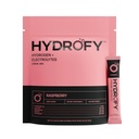 Hydrofy Hydrogen Water + Electrolytes Drink Mix | H2 Hydration Packets with Molecular Hydrogen, Sodium, Potassium, Magnesium, Calcium, and Minerals | No Sugar | Raspberry 25 Ct