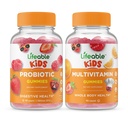Lifeable Probiotic 2 Billion CFU Kids + Multivitamin Kids, Gummies Bundle - Great Tasting, Vitamin Supplement, Gluten Free, GMO Free, Chewable Gummy