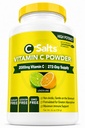 C-Salts Buffered Vitamin C Powder - Pure Organic, Stomach Friendly Ascorbic Acid VIT C Drink for Daily Immune Support & Collagen Production - Vegan Non GMO Sugar Free - 272 Servings Lemon Lime, 26oz