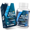 Multivitamin for Men 50+ with Methylated B12 & Folate, Omega-3 & CoQ10 – Fermented Herbal Blend, 43 Vitamins & Minerals – Supports Brain & Memory and Immune Health - 90 Capsules