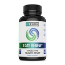Zhou 3 Day Renew - Probiotics for Digestive Health, Probiotics for Men and Women, Gut Health & Natural Reset Support Supplement with Ginger and Aloe - 27 Veg Caps