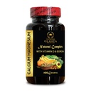 Calcium Magnesium Complex - Calcium Magnesium Phosphorus with Vitamin D-3 & Boron, Manganese Citrate, Support Supplements for Women & Men, for Muscles & Energy - 1 Bottle 100 Capsules