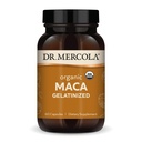 Dr. Mercola Organic Maca - Supports Energy & Stress Response - Peruvian Gelatinized Maca Root - USDA Organic - Non-GMO - 60 Capsules