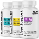Liver Support & Pleasant Morning Pills | After Party Supplement Kit with Milk Thistle + Electrolytes & B Complex Vitamins Recovery | Rapid Hydration Mental Focus More Energy for a Better You