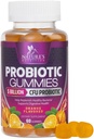 Probiotics for Digestive Health Gummies - 6 Unique Strains for Daily Immune Support & Gut Health, Supports Constipation, Gas & Bloating - Best Probiotic Supplement Gummy for Women & Men - 60 Gummies
