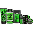 Beard Growth Kit w/Biotin Hair Growth Vitamins + GROW 11-in-1 Hair Growth Shampoo w/Biotin + 2X Thickening Mustache Wax for Men + GROW Beard Growth Oil for Men - Formulated in America