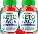 (2 Pack) Ketofit ACV Gummies Advanced 1000mg, KetoFit Keto + ACV Weight Management Gummies Apple Cider Vinegar Keto Fit Dietary Supplement Ketofit Gummies Reviews Vitamin B12 B6 (120 Gummies)