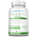Approved Science MemorySyl - Memory Boosting Supplement - Improve Focus and Concentration - Protect Against Cognitive Decline - with Lion’s Mane and BioPerine - 60 Capsules - Vegan