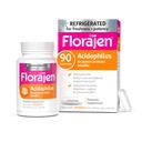 Florajen Acidophilus Probiotics, Gut Health, Vaginal Health, and Immune Support Supplement, Constipation and Bloating Relief for Adults, 90 Capsules (Refrigerated)