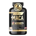 gflow vitamins Organic Maca Root Capsules for Women & Men - Black, Red, Yellow Peruvian Maca Root Extract & Black Pepper - 120 Vegan Pills - Supports Energy, Performance & Mood | Made in USA