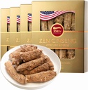 4 Boxes of Premium Large American Ginseng Root (4oz per Box) - Non-GMO, Gluten Free Wisconsin Ginseng. Boosts Immunity, Energy & Stamina for Man & Women