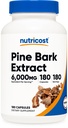 Nutricost Pine Bark Extract, 180 Capsules for 180 Servings Per Bottle